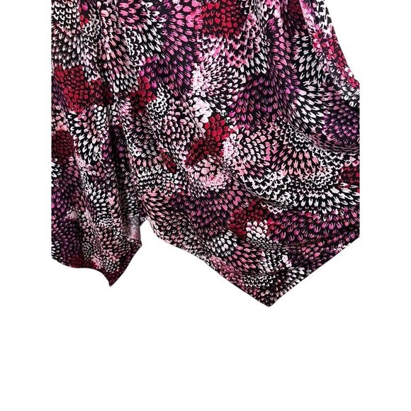 Catherines Dress 2X Pink Floral Midi Tropical Beach Feminine Mature Casual 80s - Picture 8 of 11